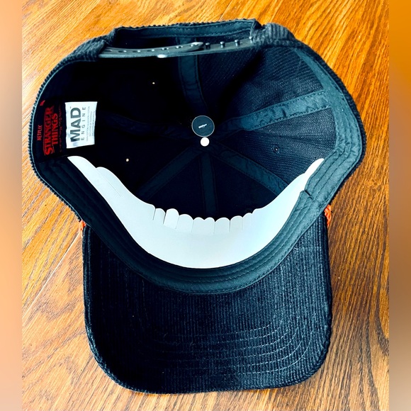 Netflix Stranger Things Hellfire Club Corduroy Adjustable Trucker Hat Cap - Picture 3 of 4